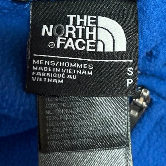 The North Face Women's Blue Fleece Zip Up High Neck Thumbholes Bomber Jacket S - Picture 5 of 6